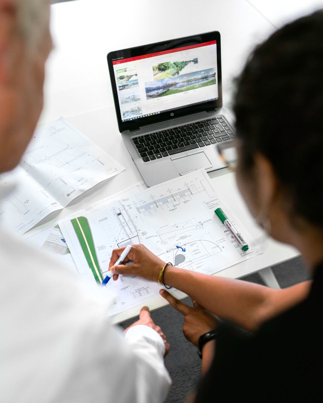 Background of people working